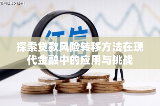 墨江探索贷款风险转移方法在现代金融中的应用与挑战