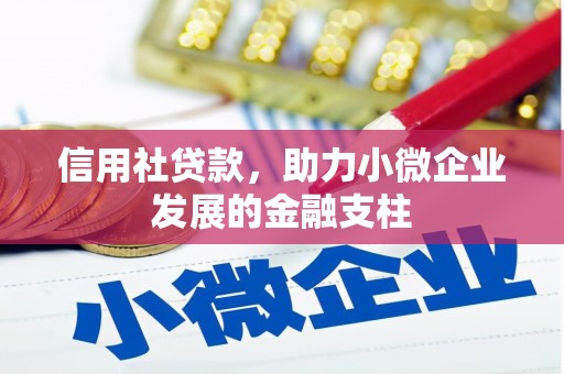 墨江信用社贷款，助力小微企业发展的金融支柱