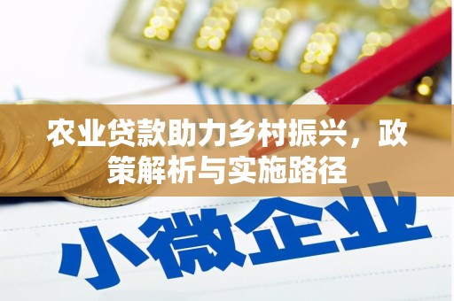 墨江农业贷款助力乡村振兴，政策解析与实施路径