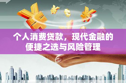 墨江个人消费贷款，现代金融的便捷之选与风险管理