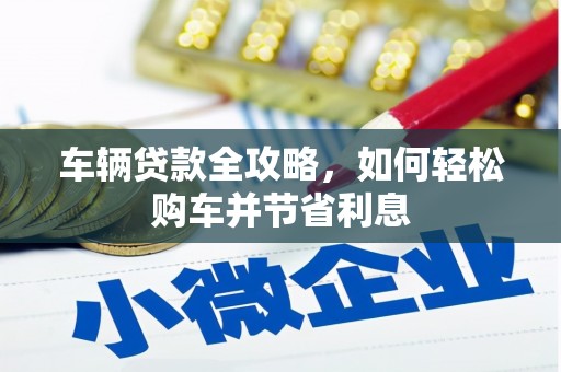 墨江车辆贷款全攻略，如何轻松购车并节省利息