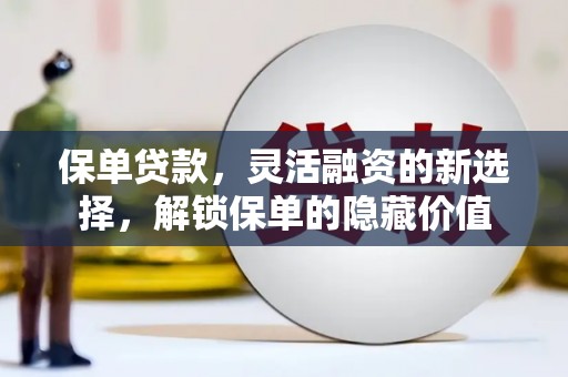 墨江保单贷款，灵活融资的新选择，解锁保单的隐藏价值