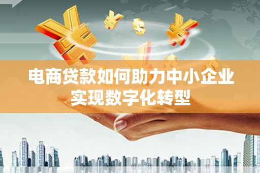 墨江电商贷款如何助力中小企业实现数字化转型