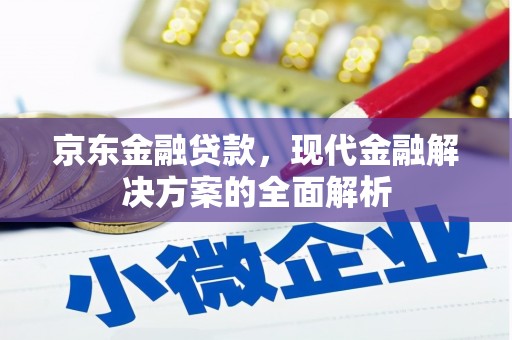 墨江京东金融贷款，现代金融解决方案的全面解析