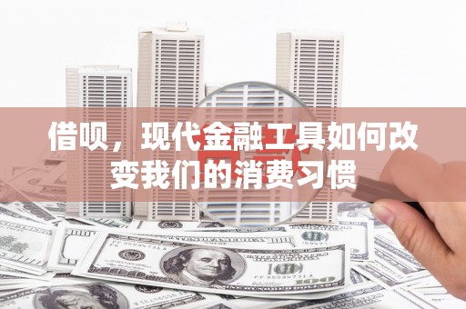 墨江借呗，现代金融工具如何改变我们的消费习惯