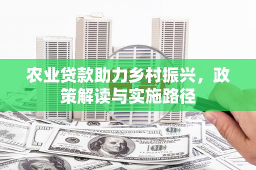 墨江农业贷款助力乡村振兴，政策解读与实施路径