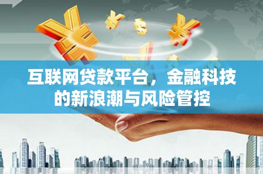 墨江互联网贷款平台，金融科技的新浪潮与风险管控