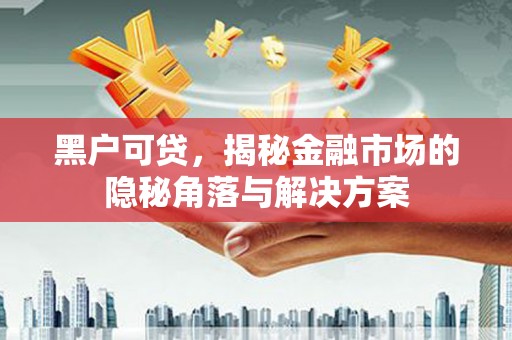 墨江黑户可贷，揭秘金融市场的隐秘角落与解决方案