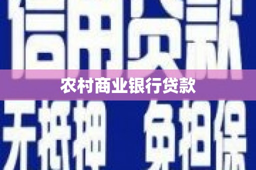 墨江农村商业银行贷款