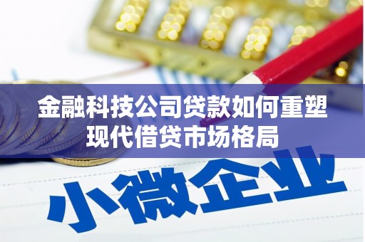 墨江金融科技公司贷款如何重塑现代借贷市场格局
