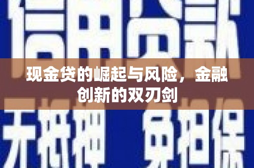 墨江现金贷的崛起与风险，金融创新的双刃剑