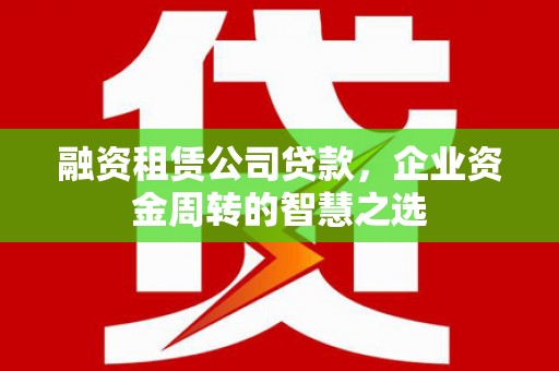 墨江融资租赁公司贷款，企业资金周转的智慧之选