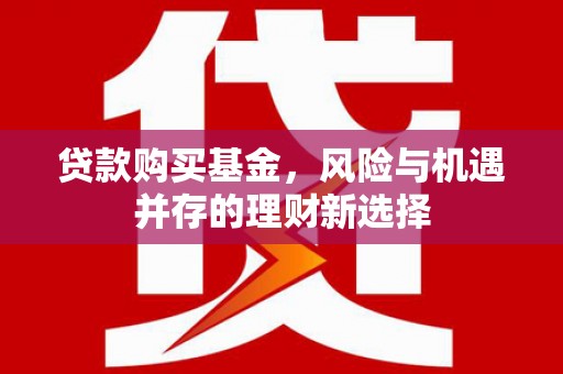 墨江贷款购买基金，风险与机遇并存的理财新选择