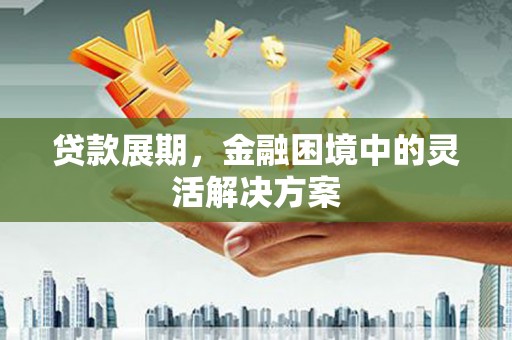 墨江贷款展期，金融困境中的灵活解决方案
