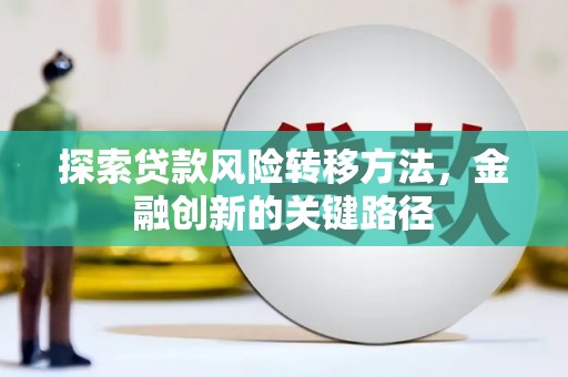墨江探索贷款风险转移方法，金融创新的关键路径