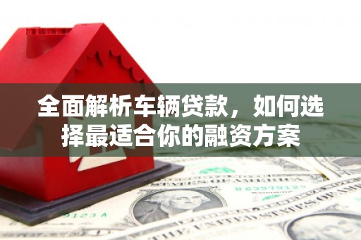 墨江全面解析车辆贷款，如何选择最适合你的融资方案
