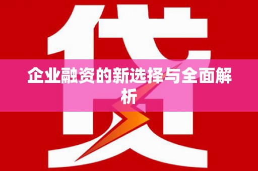 墨江企业融资的新选择与全面解析