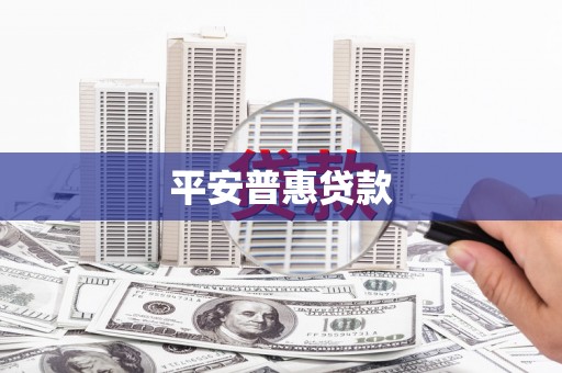 墨江平安普惠贷款
