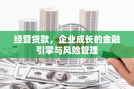 墨江经营贷款，企业成长的金融引擎与风险管理