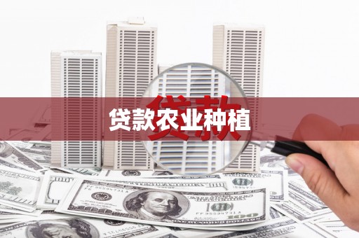 墨江贷款农业种植